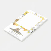 Schattigee Groundhog gepersonaliseerde docent Post-it® Notes (Schuin)