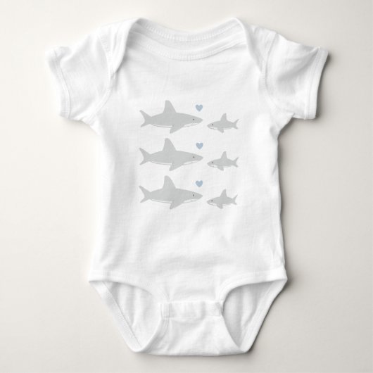 Schattigee haaien | Baby Bodysuit (Voorkant)