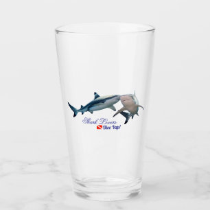 Schattigee haaienliefhebbers Shot Glass Glas