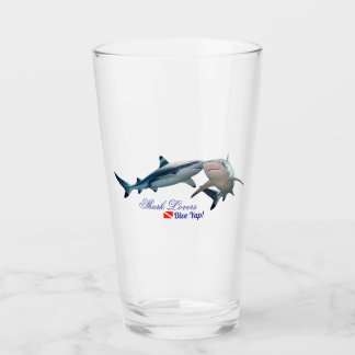 Schattigee haaienliefhebbers Shot Glass Glas