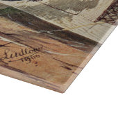 Schattigee  haan en kip snijplank (Hoek)