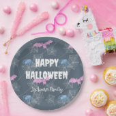 Schattigee Halloween aanpasbaar met vleermuizen en Papieren Bordje (Feest)