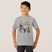 Schattigee Halloween Afbeeldingen Kinder T-shirt (Voorkant volledig)