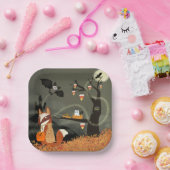 Schattigee Halloween Animals Square Paper Bord (Feest)