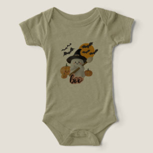 Schattigee Halloween Baby Kostuum -BooGhost en Pom