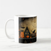 Schattigee Halloween Black Cat & Witch 14 Mok (Links)