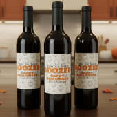 Schattigee Halloween Boo Gift Label Wijn Etiket