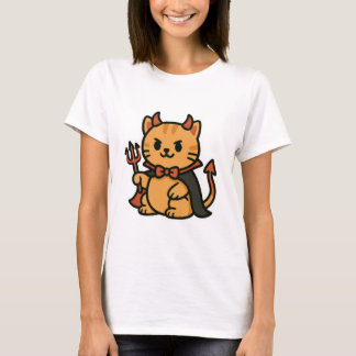 Schattigee Halloween Cat Devil T-shirt