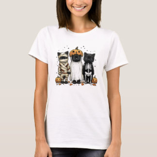 Schattigee Halloween Cats Kostuum T-shirt