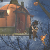 Schattigee Halloween Creature Encounter Sticker (Voorkant)