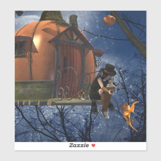 Schattigee Halloween Creature Encounter Sticker (Vel)