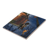 Schattigee Halloween Creature Encounter Tegeltje (Zijkant)