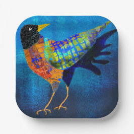 Schattigee Halloween Crow Square Paper Bord