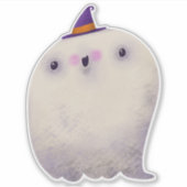 Schattigee Halloween Decoratie Spooky Ghost Sticker (Voorkant)