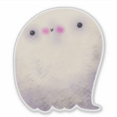 Schattigee Halloween Decoratie Spooky Ghost Sticker (Voorkant)