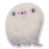 Schattigee Halloween Decoratie Spooky Ghost Sticker (Voorkant)