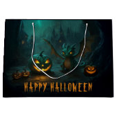 Schattigee Halloween Dragon Scary Pumpkins Groot Cadeauzakje (Voorkant)