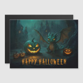 Schattigee Halloween Dragon Scary Pumpkins magneti (Voorkant / Achterkant)