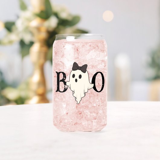 Schattigee Halloween Drinkware Set - "Boo" Ghost Blikvorm Glas (Insitu (Huwelijk))
