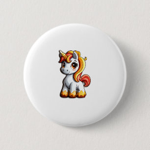 Schattigee Halloween Eenhoorn Snoep Maïshoorn Magi Ronde Button 5,7 Cm