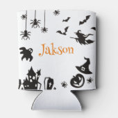 Schattigee Halloween gepersonaliseerde Koelbox - C Blikjeskoeler (Achterkant)