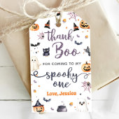 Schattigee Halloween Ghost 1e Verjaardagsfeest Cadeaulabel