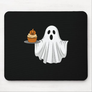Schattigee Halloween Ghost Holding Pumpkin Cupcake Muismat