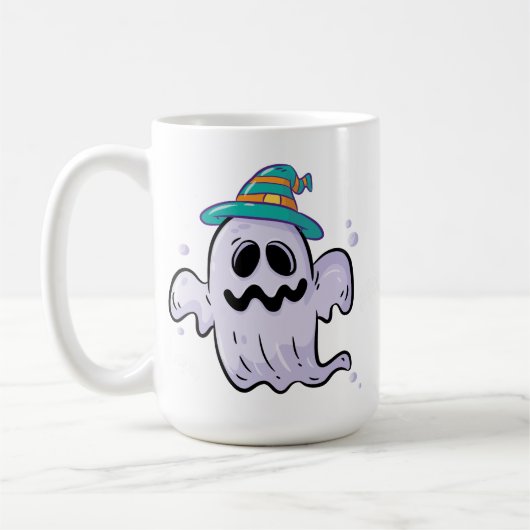 Schattigee Halloween Ghost Mok - Funny Spooky Seas (Links)