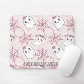 Schattigee Halloween Ghost & Spiderweb Pattern (2) Muismat (Met muis)