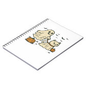 Schattigee Halloween Ghost Walking Ghost Cat Class Notitieboek (Linkerzijde)