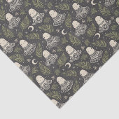 Schattigee Halloween Ghosts Kant - Groen Tissuepapier (Detail)