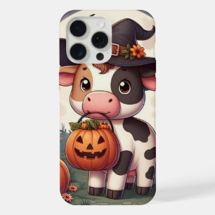 Schattigee Halloween heks koe iPhone 15 Pro Max Hoesje