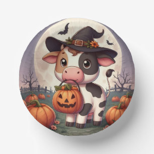 Schattigee Halloween heks koe Papieren Kommen