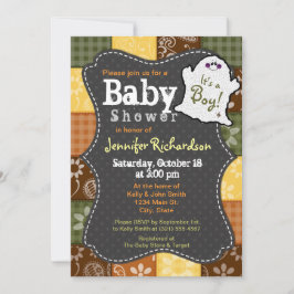Schattigee Halloween, Herfst, Baby shower Uitnodig Kaart