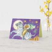 Schattigee Halloween Kaarten voor kinderen (Gele Bloem)