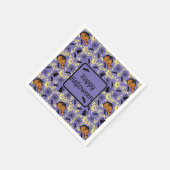 Schattigee Halloween katten, vleermuizen en sterre Servet (Hoek)