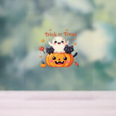 Schattigee Halloween - Kawaii Ghost en Black Cats  Acryl Bord (Neutraal)