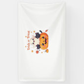 Schattigee Halloween - Kawaii Ghost en Black Cats Spandoek (Verticaal)