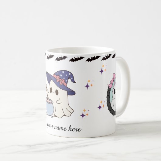 Schattigee Halloween Keramische Mok - (Voorkant rechts)