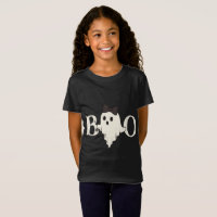 Schattigee Halloween Kinder T-Shirt - "Boo" Ghost 