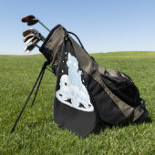 Schattigee Halloween Kitten Cat Gotische Esthetisc Golfhanddoek (Groen)