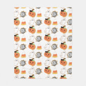 Schattigee Halloween koekjes Fleece Deken (Voorkant)