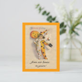 Schattigee  Halloween kunst met  tekst Briefkaart (Staand voorkant)