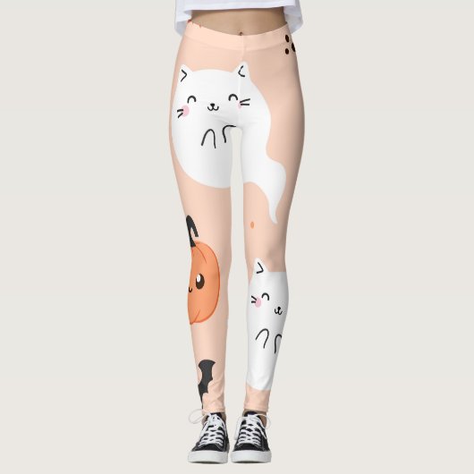 Schattigee Halloween Monster Leggings (Voorkant)