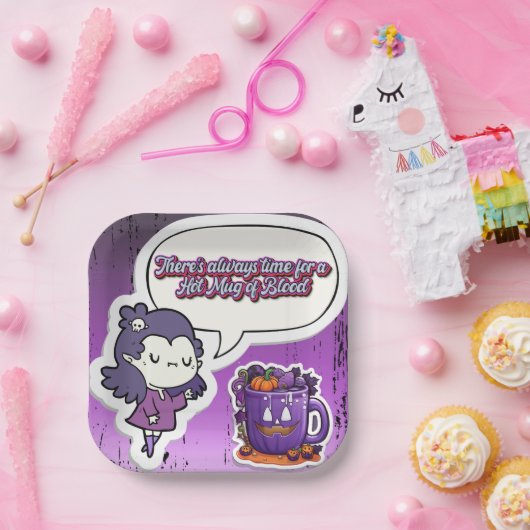 Schattigee Halloween! 👻 Papieren Bordje (Feest)