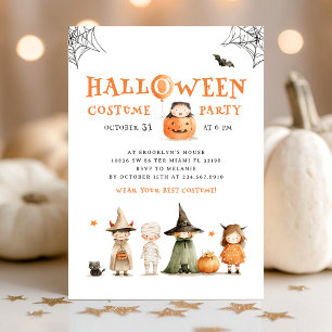 Schattigee Halloween Party Pumpkin Kinder Kaart
