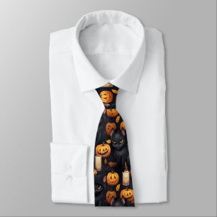 Schattigee Halloween Pattern Necktie Stropdas