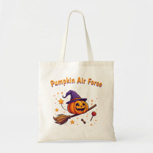 Schattigee Halloween pompoen bezem ontwerp canvas Tote Bag
