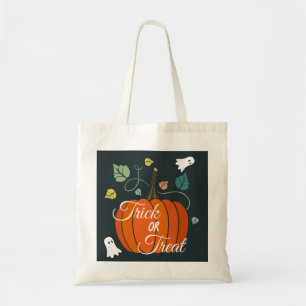 Schattigee Halloween Pompoen en Geesten Trick or t Tote Bag