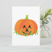 Schattigee Halloween pompoen Jack-O-Lantern Kaart (Staand voorkant)